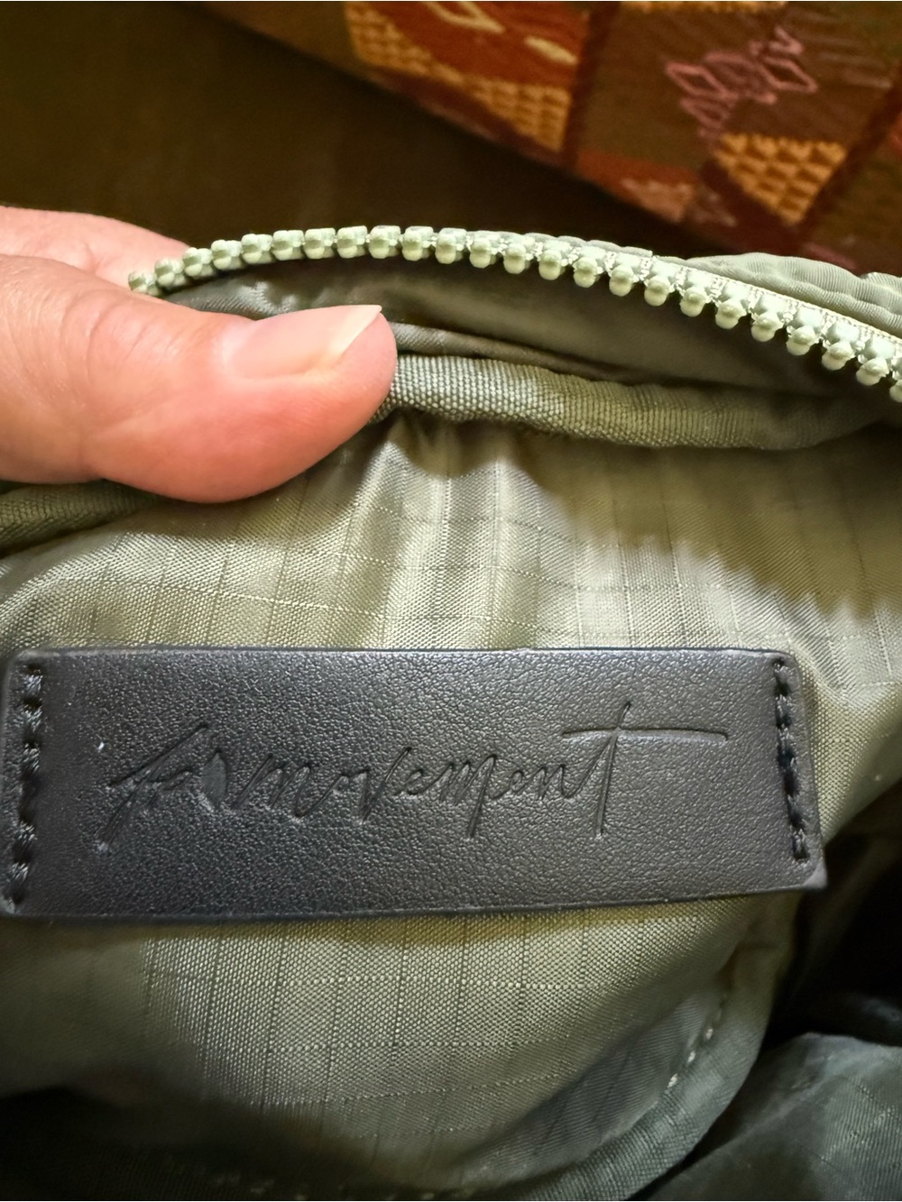 Free People Movement Quilted Mini Case in Washed Sage NWOT - Picture 6 of 10